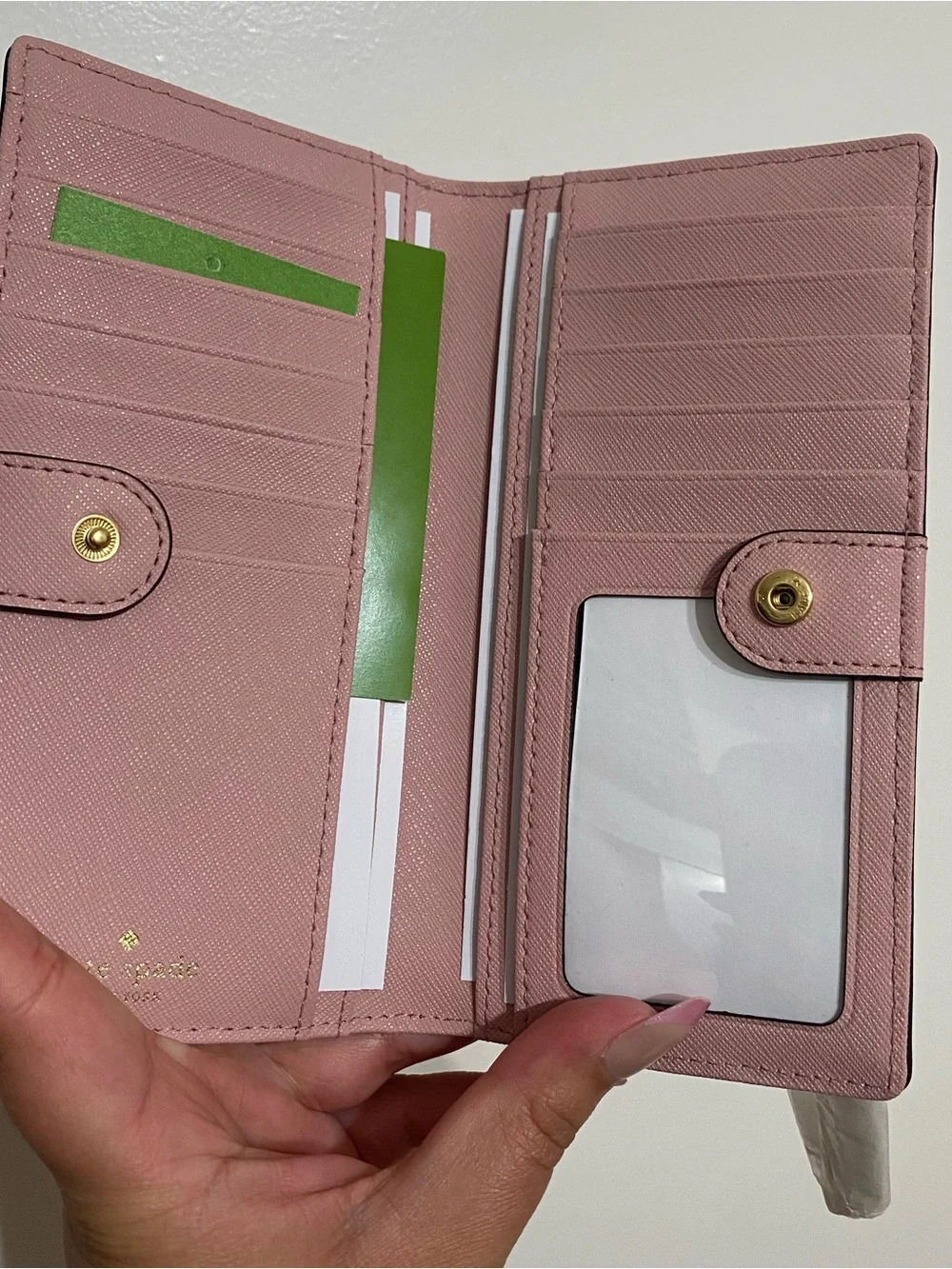NWT! Kate Spade Cameron St Stacy Wallet Pink Bonnet